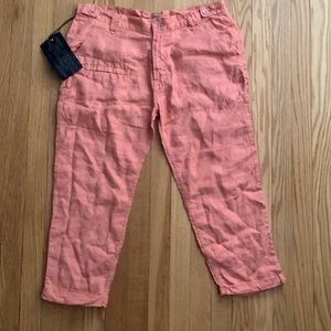 NWT Jimmy Taverniti linen capris,$32